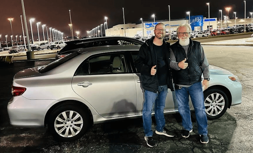 Jeremy's Toyota Corolla with Ron